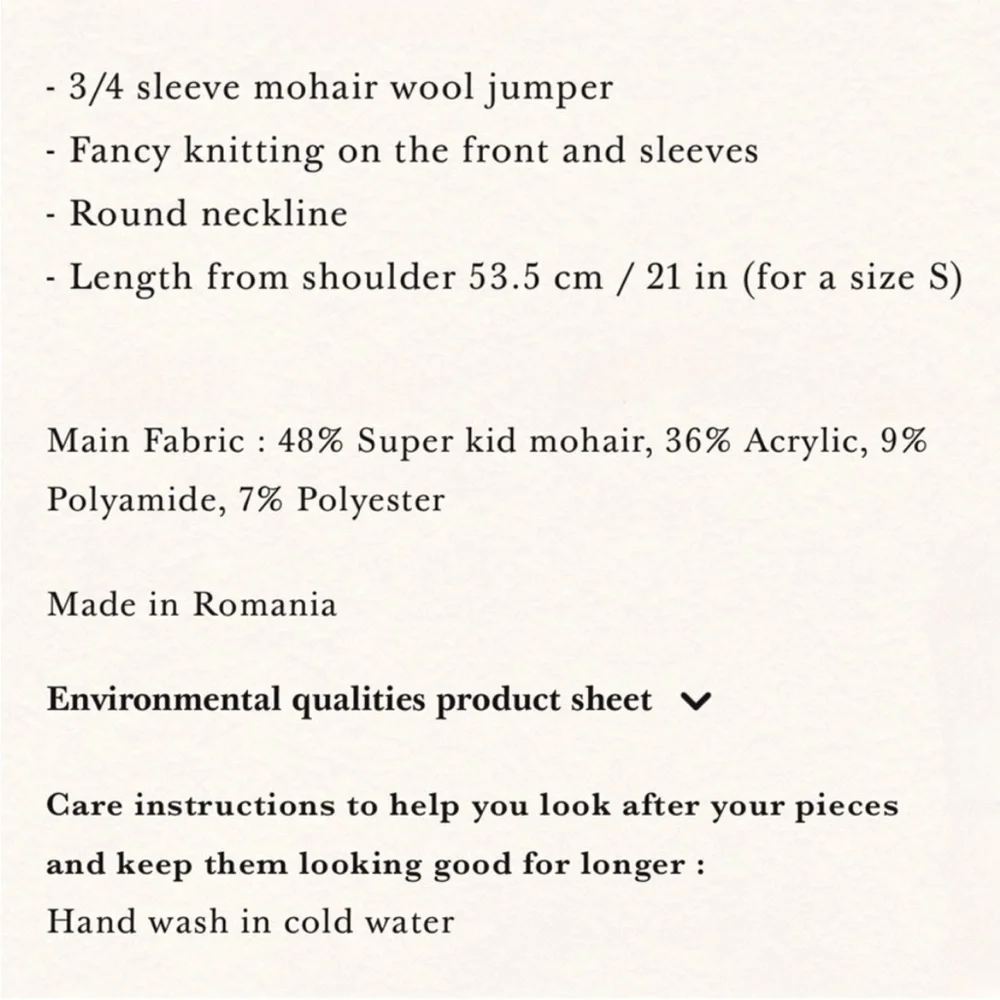 SEZANE NWT Red Mohair Wool Cable Knit Short
Puff Sleeve Sweater Giulia Jumper S - Picture 11 of 12